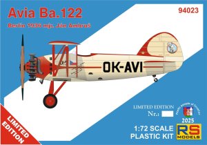 RS Models 94023 - 1:72 Avia Ba.122 Berlin 1936