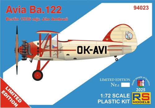 Przejdź do produktu RS Models 94023 - 1:72 Avia Ba.122 Berlin 1936