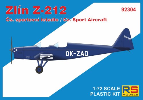Przejdź do produktu RS Models 92304 - 1:72 Zlin Z-212 Sport Aircraft