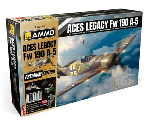 Przejdź do produktu Ammo Mig 8518 - 1:48 Aces Legacy Focke Wulf 190 A-5 Premium Edition