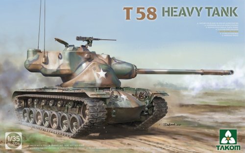 Przejdź do produktu Takom 2204 - 1:35 T58 Heavy Tank