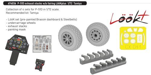 Przejdź do produktu Eduard 674036 - 1:72 P-51D exhaust stacks w/o fairing LööKplus