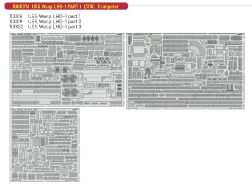 Przejdź do produktu Eduard BIG5376 - 1:350 USS Wasp LHD-1 Part 1