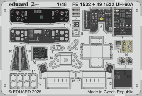 Przejdź do produktu Eduard FE1532 - 1:48 UH-60A