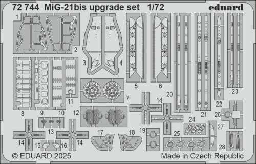 Przejdź do produktu Eduard 72744 - 1:72 MiG-21bis upgrade set