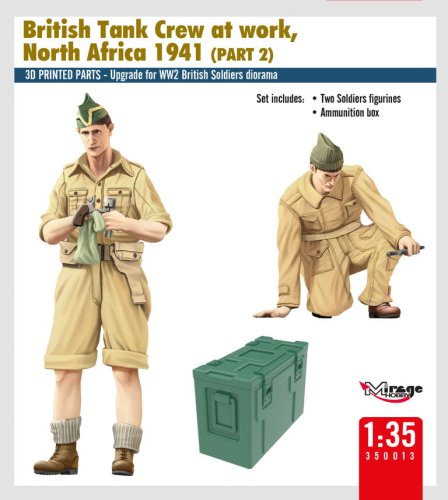Przejdź do produktu Mirage 350013 - 1:35 British Tank Crew at Work, North Africa 1941 Part 2