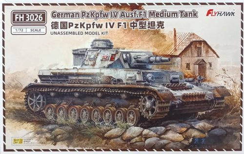Przejdź do produktu Flyhawk 3026 - 1:72 German Pz.Kpfw IV Ausf. F1 Medium Tank
