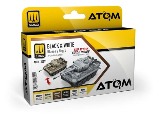 Przejdź do produktu Ammo Mig 20811 - Zestaw farb Atom Black & White Technique