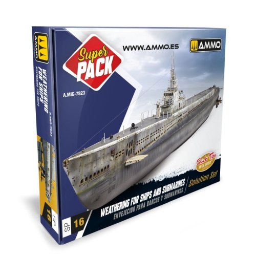 Przejdź do produktu Ammo Mig 7823 - Zestaw do weatheringu Ships and Submarines  Solution Set