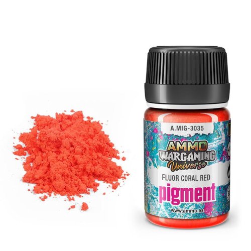 Przejdź do produktu Ammo Mig 3035 - Pigment Fluor Coral Red 35 ml