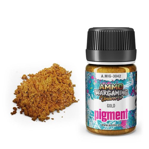 Przejdź do produktu Ammo Mig 3042 - Pigment Gold 35 ml