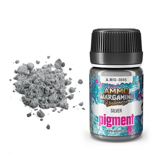Przejdź do produktu Ammo Mig 3045 - Pigment Silver 35 ml
