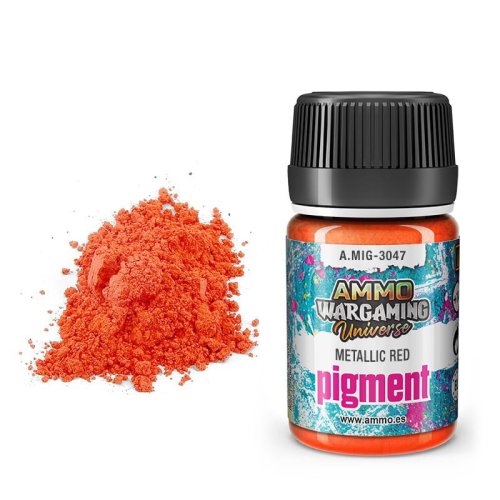 Przejdź do produktu Ammo Mig 3047 - Pigment Metallic Red 35 ml