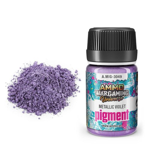 Przejdź do produktu Ammo Mig 3049 - Pigment Metallic Violet 35 ml