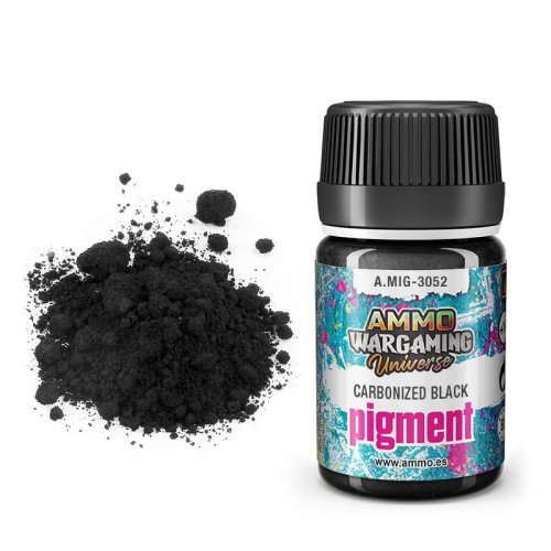 Przejdź do produktu Ammo Mig 3052 - Pigment Carbonized Black 35 ml