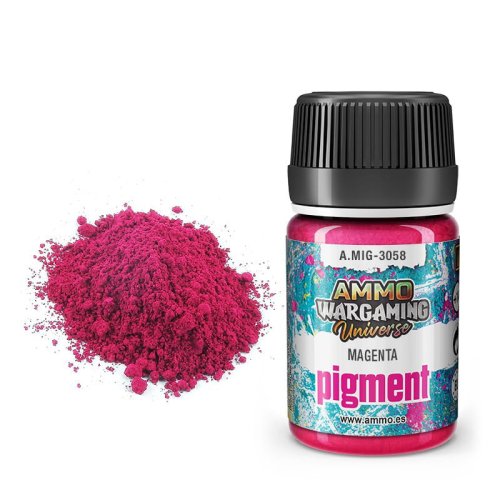 Przejdź do produktu Ammo Mig 3058 - Pigment Magenta 35 ml