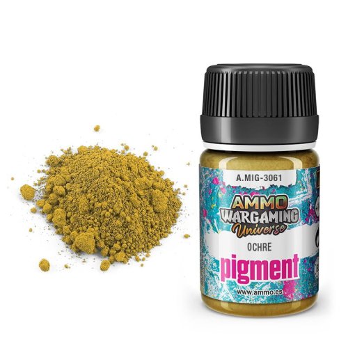 Przejdź do produktu Ammo Mig 3061 - Pigment Ochre 35 ml