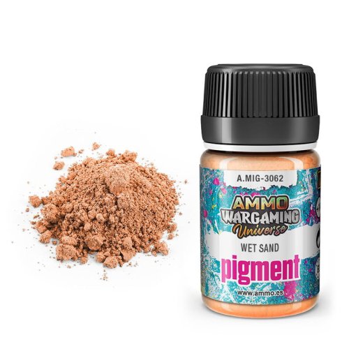 Przejdź do produktu Ammo Mig 3062 - Pigment Wet Sand 35 ml