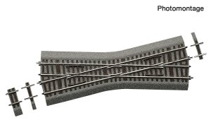 Roco 42596 H0 - Skrzyżowanie torów K15 RocoLine z gumowym nasypem