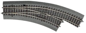 Roco 42557 H0 -  Rozjazd łukowy prawy BWR2/3 RocoLine z gumowym nasypem
