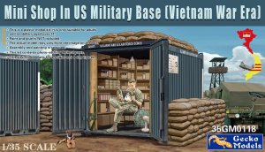 Gecko Models 35GM0118 - 1:35 Mini Shop in US Military Base Vietnam War Era