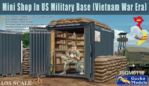 Przejdź do produktu Gecko Models 35GM0118 - 1:35 Mini Shop in US Military Base Vietnam War Era