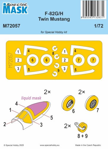Przejdź do produktu Special Hobby M72057 - 1:72 F-82G/H Twin Mustang Mask