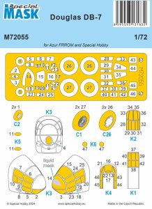 Special Hobby M72055 - 1:72 DB-7 Mask