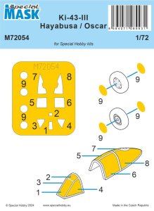 Special Hobby M72054 - 1:72 Nakajima Ki-43-III Hayabusa Mask
