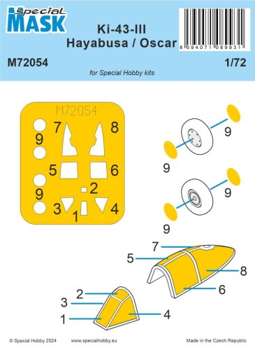 Przejdź do produktu Special Hobby M72054 - 1:72 Nakajima Ki-43-III Hayabusa Mask