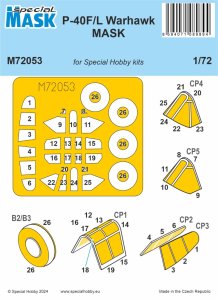 Special Hobby M72053 - 1:72 P-40F/L Warhawk Mask