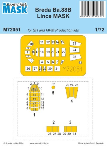 Przejdź do produktu Special Hobby M72051 - 1:72 Breda Ba.88B Lince Mask