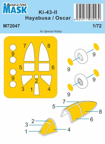 Przejdź do produktu Special Hobby M72047 - 1:72 Ki-43-II Hayabusa Mask