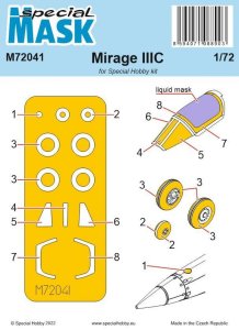 Special Hobby M72041 - 1:72 Mirage IIIC Mask