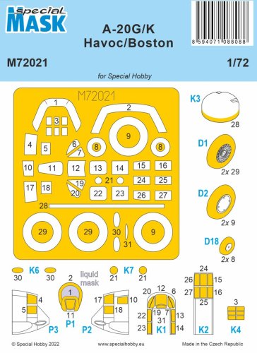 Przejdź do produktu Special Hobby M72021 - 1:72 A-20G/K Havoc/Boston Mask