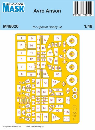Przejdź do produktu Special Hobby M48020 - 1:48 Avro Anson Mask