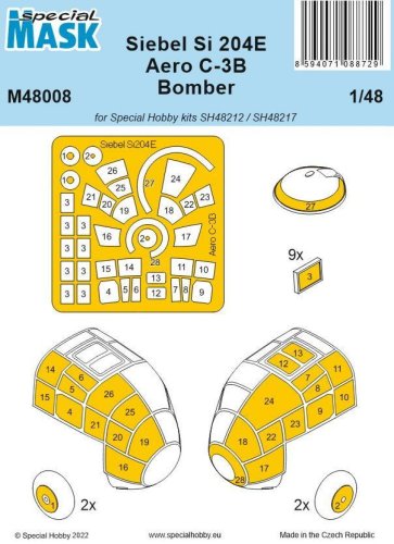 Przejdź do produktu Special Hobby M48008 - 1:48 Siebel Si 204E/Aero C-3B Bomber Mask