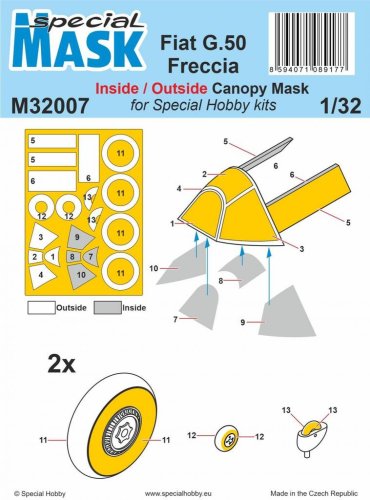 Przejdź do produktu Special Hobby M32007 - 1:32 Fiat G.50 Freccia Mask