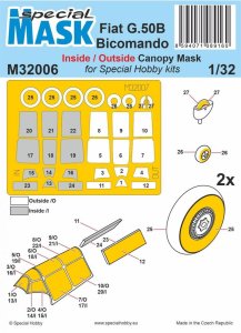 Special Hobby M32006 - 1:32 Fiat G.50B Bicomando Mask