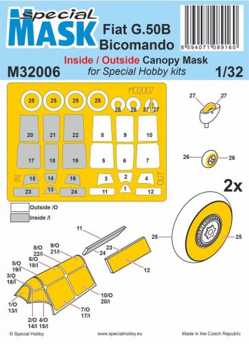 Przejdź do produktu Special Hobby M32006 - 1:32 Fiat G.50B Bicomando Mask
