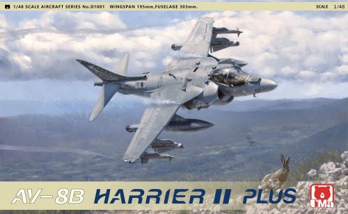 Przejdź do produktu UMa Model D1001 - 1:48 AV-8B Harrier II Plus