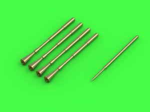 MASTER AM-48-128 - 1:48 A-1 Skyraider lufy działek 20mm z tłumikami płomieni i rurka Pitota