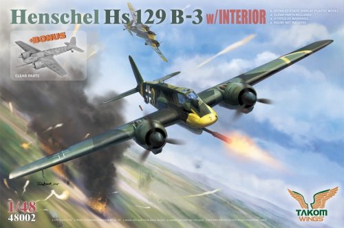 Przejdź do produktu Takom 48002 - 1:48 Henschel Hs 129 B-3