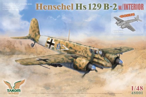 Przejdź do produktu Takom 48001 - 1:48 Henschel Hs 129 B-2