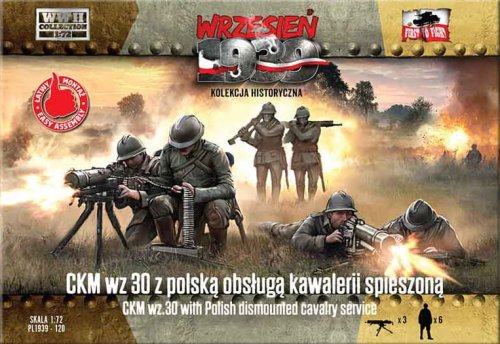 Przejdź do produktu First To Fight 120 - Wrzesień 1939 - 1:72 CKM wz 30 z Polską Obsługą Kawalerii Spieszoną - Gazetka w zestawie z modelem
