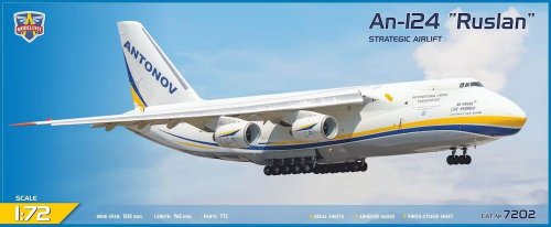 Przejdź do produktu Modelsvit 7202 - 1:72 An-124 Ruslan Strategic Airlift