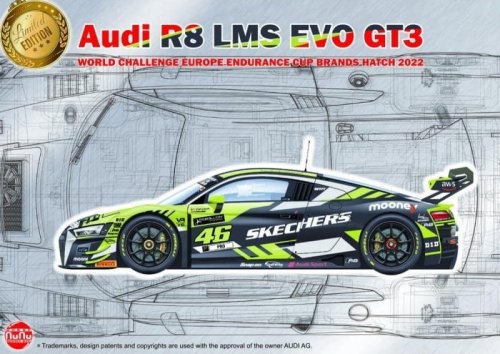 Przejdź do produktu Nunu 24044 - 1:24 Audi R8 LMS GT3 World Challenge Europe Imola 2022