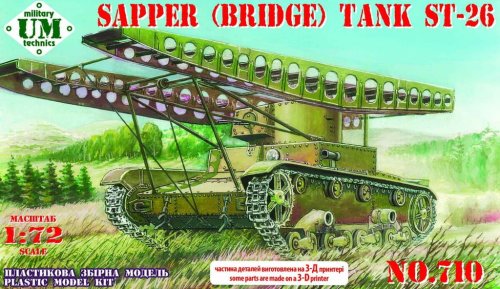 Przejdź do produktu Unimodels UM-MT 710 - 1:72 Sapper Bridge Tank ST-26