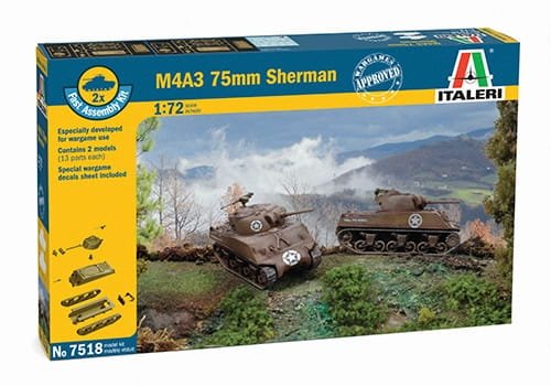 Przejdź do produktu ITALERI 7518 - 1:72 Sherman M4A3