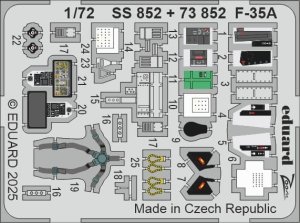 Eduard SS852 - 1:72 F-35A